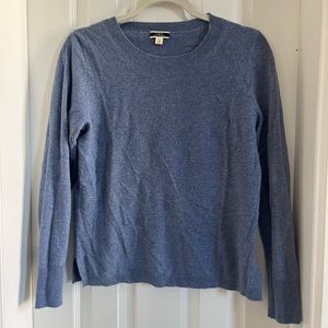 J. Crew Blue Cashmere Crewneck Sweater Size Small